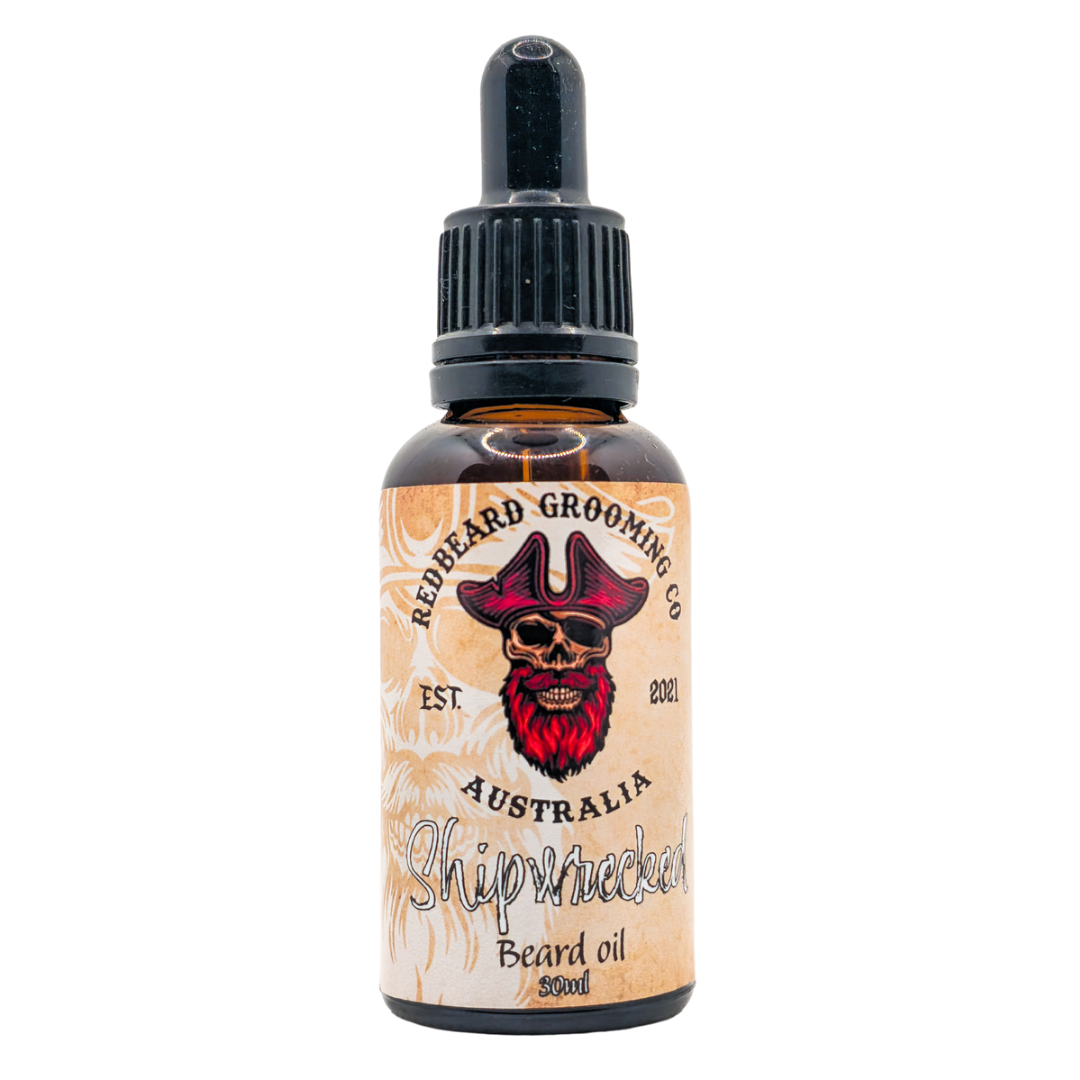 SHIPWRECKED- (Coconut & Rum) 30ml - RedBeard Grooming Co. Australia