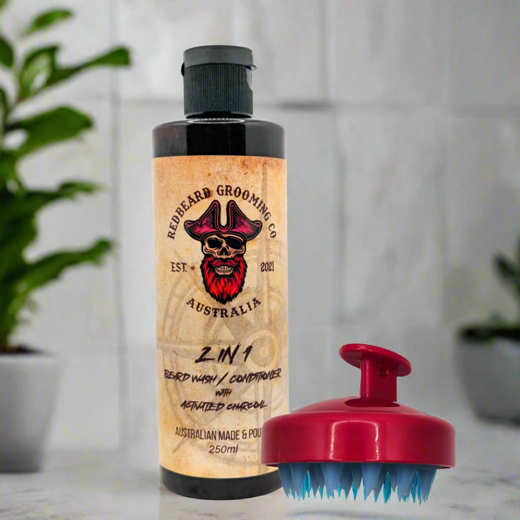 Beard wash & scrubber - RedBeard Grooming Co. Australia