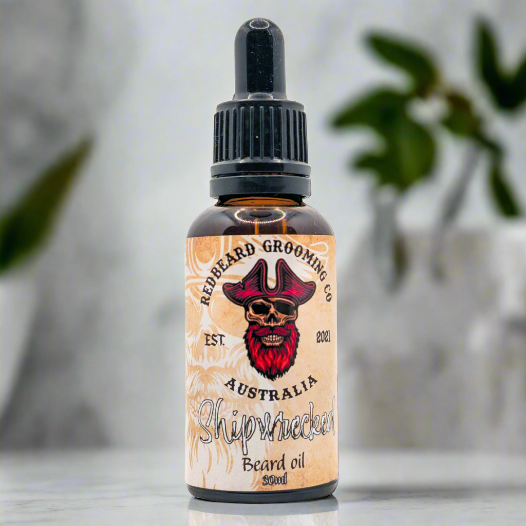 SHIPWRECKED- (Coconut & Rum) 30ml - RedBeard Grooming Co. Australia