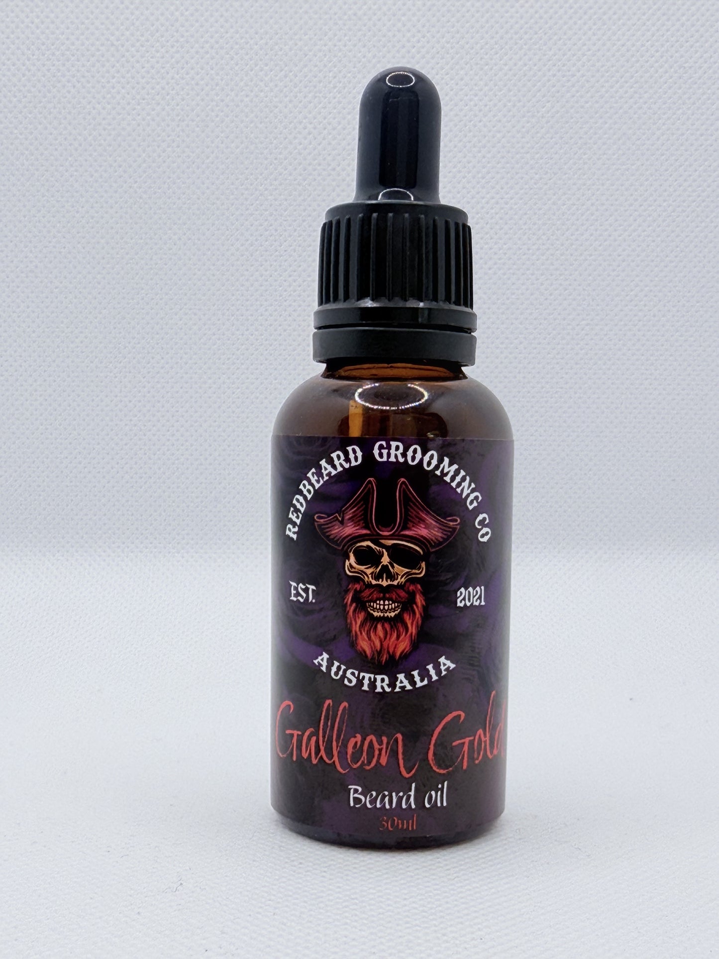 Beard oil ( G a L L e o n G o L d ) 30ml - RedBeard Grooming Co. Australia