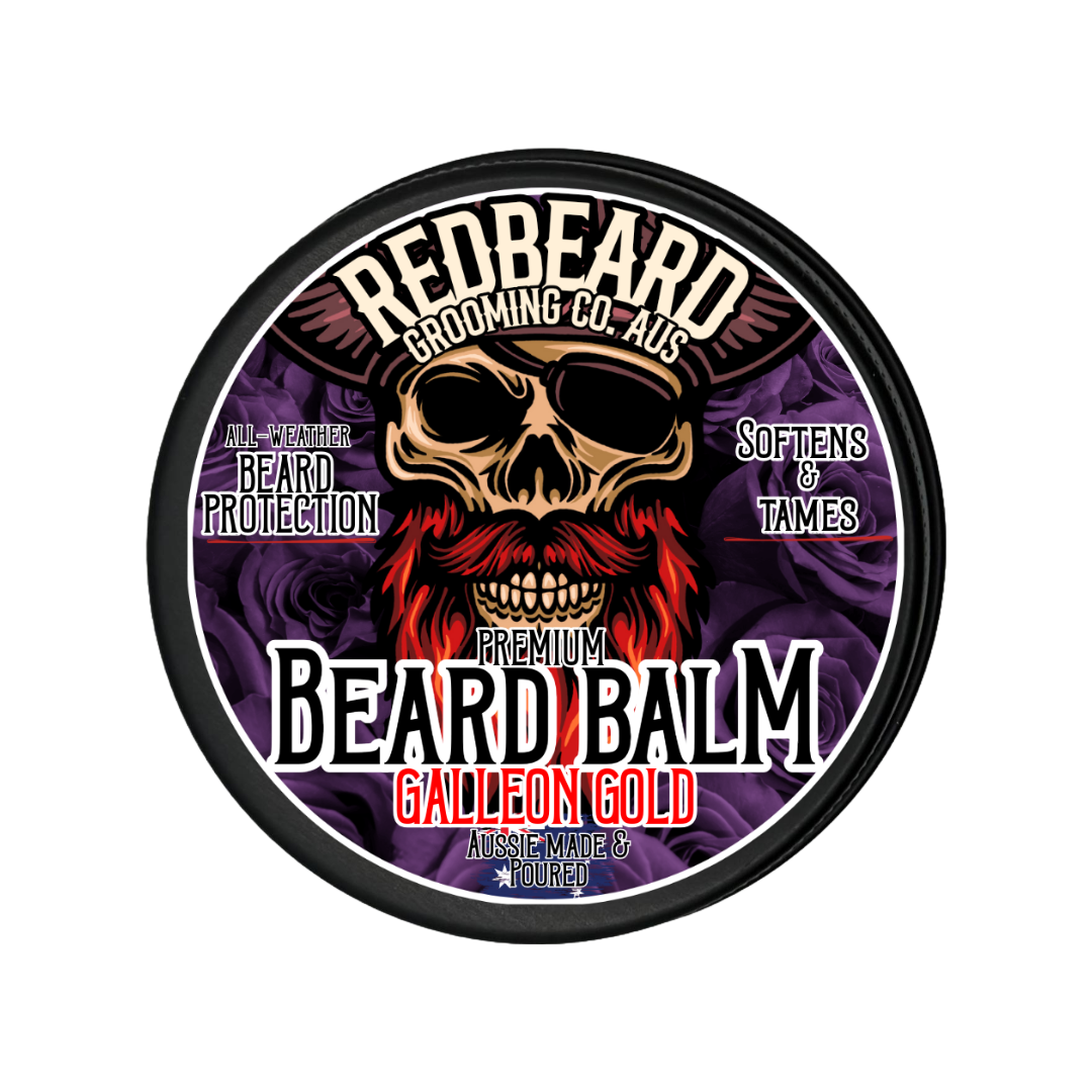 G A L L E O N G O L D Beard balm 70 ml - RedBeard Grooming Co. Australia