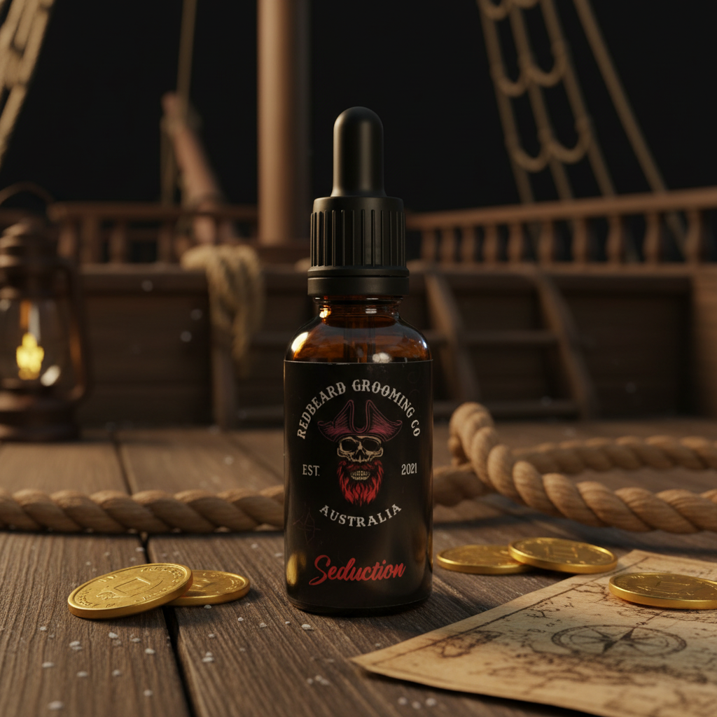 SEDUCTION (Maple Bourbon with the ultimate gentlemen’s cologne) Beard Oil 30ml - RedBeard Grooming Co. Australia