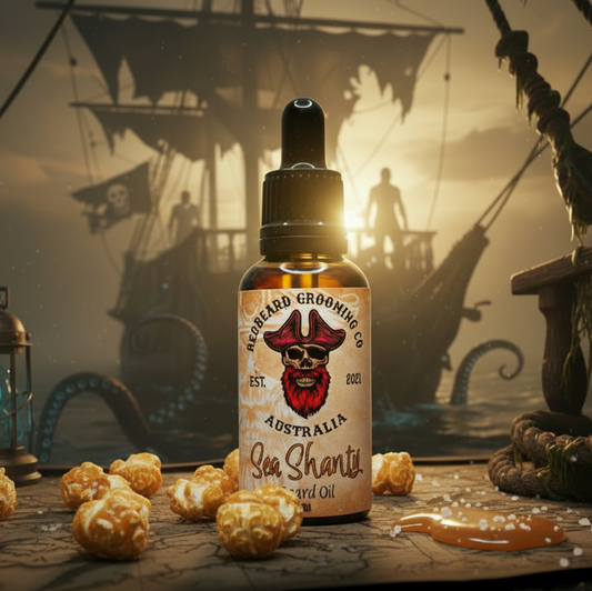 SEA  SHANTY-(Salted Caramel Popcorn) 30ml - RedBeard Grooming Co. Australia