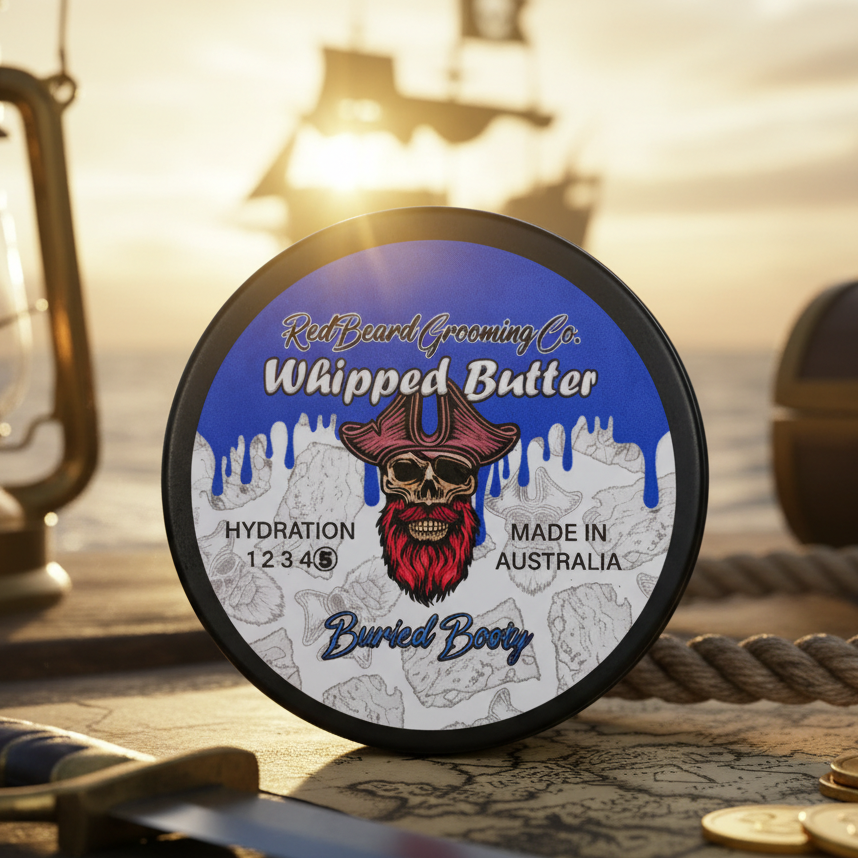RedBeards Whip Beard Butter ‘Buried Booty’ (50 sails)70ml - RedBeard Grooming Co. Australia