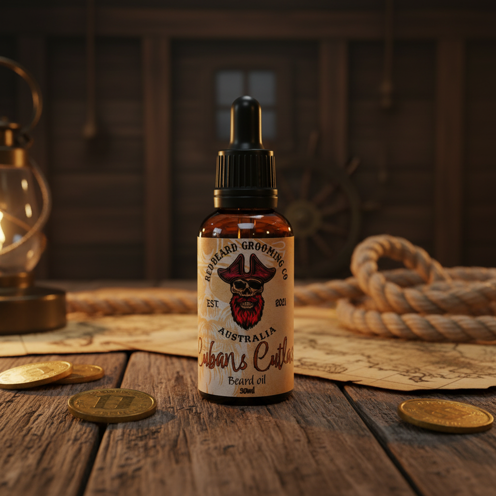 CUBAN’S CUTLASS ( Vanilla Musk & Cuban Tobacco) 30ml oil - RedBeard Grooming Co. Australia
