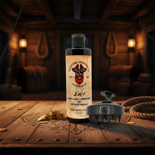 Beard wash & scrubber - RedBeard Grooming Co. Australia