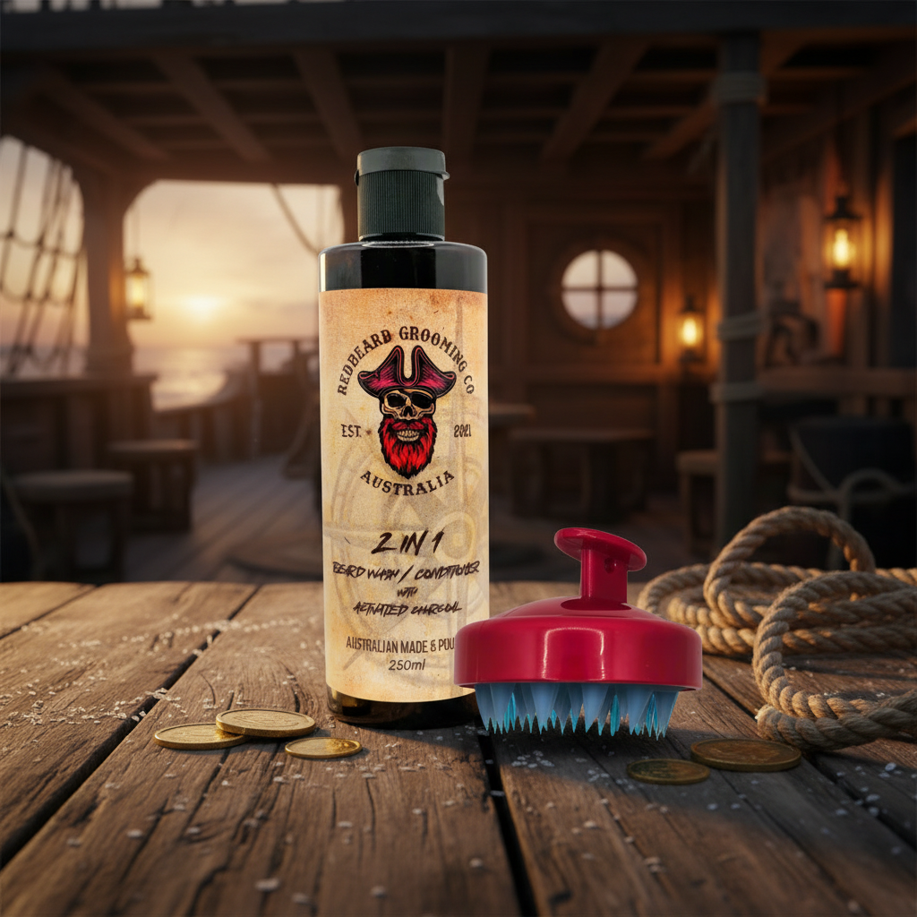 Beard wash & scrubber - RedBeard Grooming Co. Australia