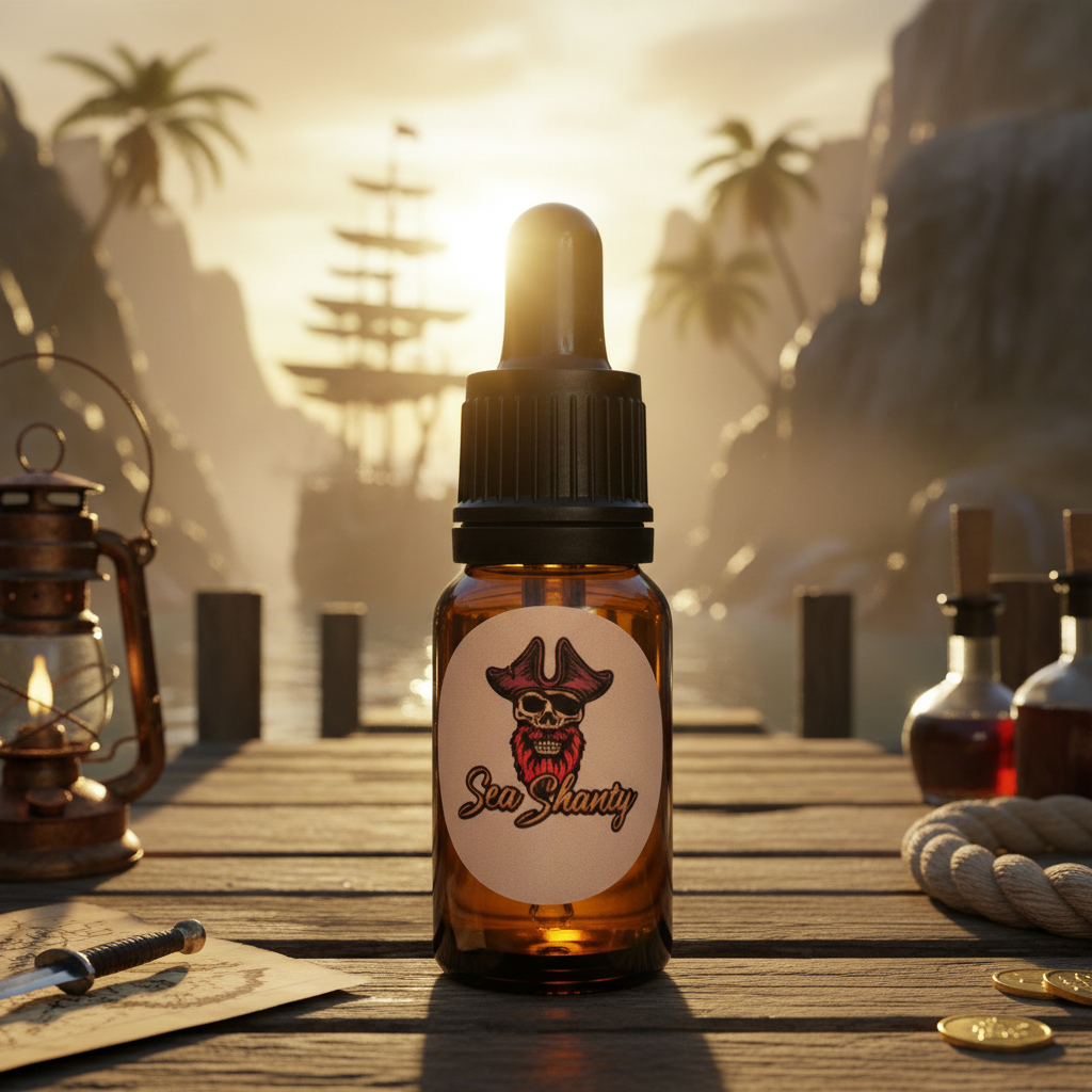 Beard Oil 10ml ‘Sea Shanty’ (salted caramel popcorn) - RedBeard Grooming Co. Australia
