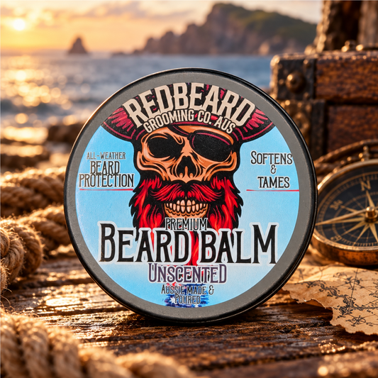 RedBeard Grooming Co Australia Unscented Beard Balm 70ml tin – product photograph