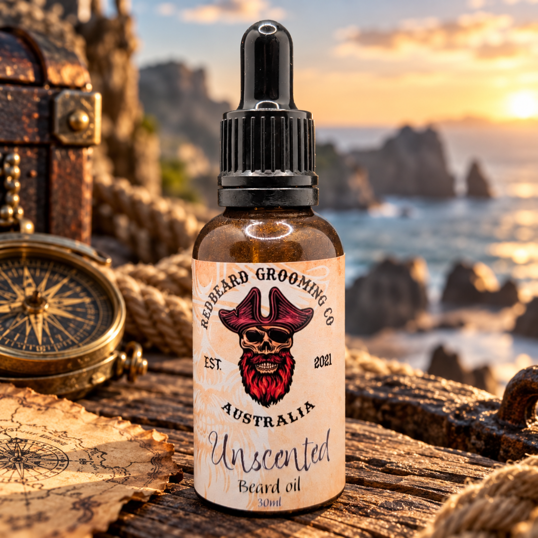 RedBeard Grooming Co Australia Unscented Beard Oil 30ml bottle – product photograph