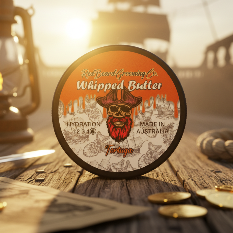 RedBeards Whip Beard Butter ‘Tortuga’ (Orange,Lime & Sandalwood)70ml - RedBeard Grooming Co. Australia