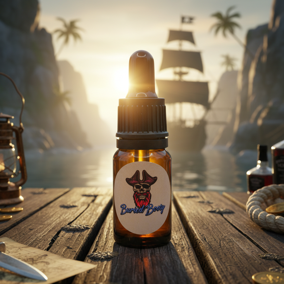 Beard Oil 10ml ‘Buried Booty’ (50 Shades Sails) - RedBeard Grooming Co. Australia