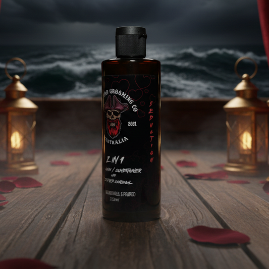 250ml 2in 1 Beard Wash & Conditioner(Seduction- Maple Bourbon with the ultimate gentlemen’s cologne) - RedBeard Grooming Co. Australia