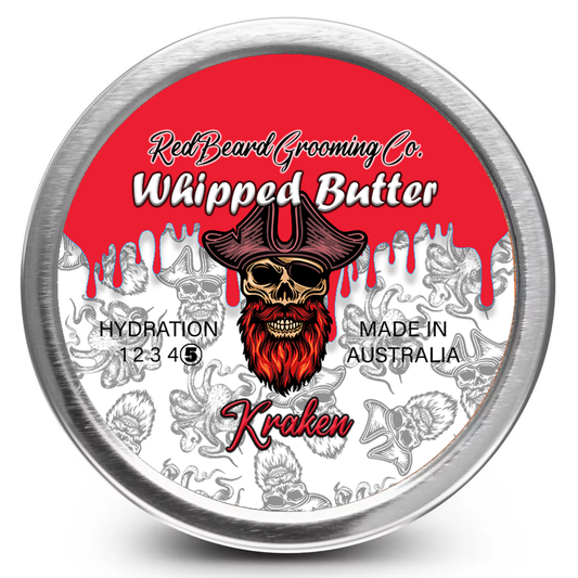 Redbeard's Whip Beard Butter 'K R A K E N'- (Frothy Cold one, Oud Wood and Dark Vanilla)70ml - RedBeard Grooming Co. Australia