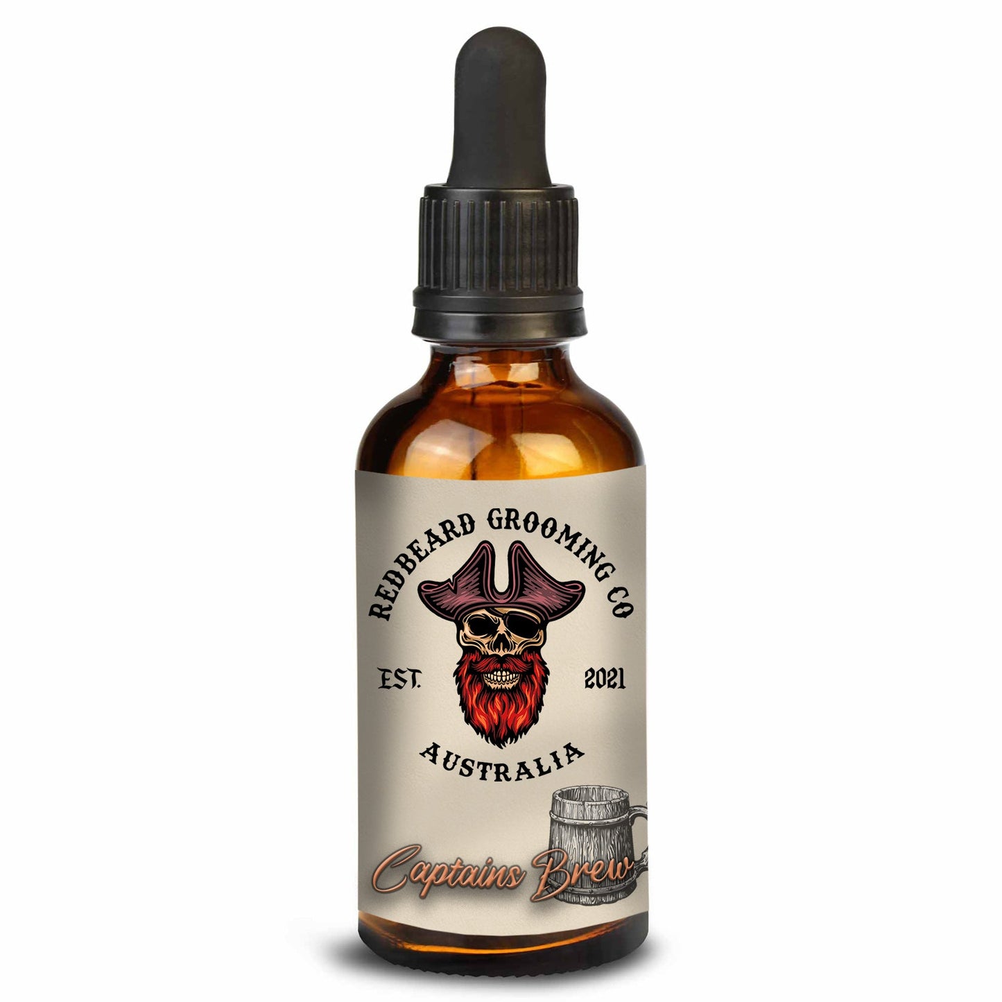 CAPTAIN'S BREW- (Coffee & Marshmallow) 30ml - RedBeard Grooming Co. Australia