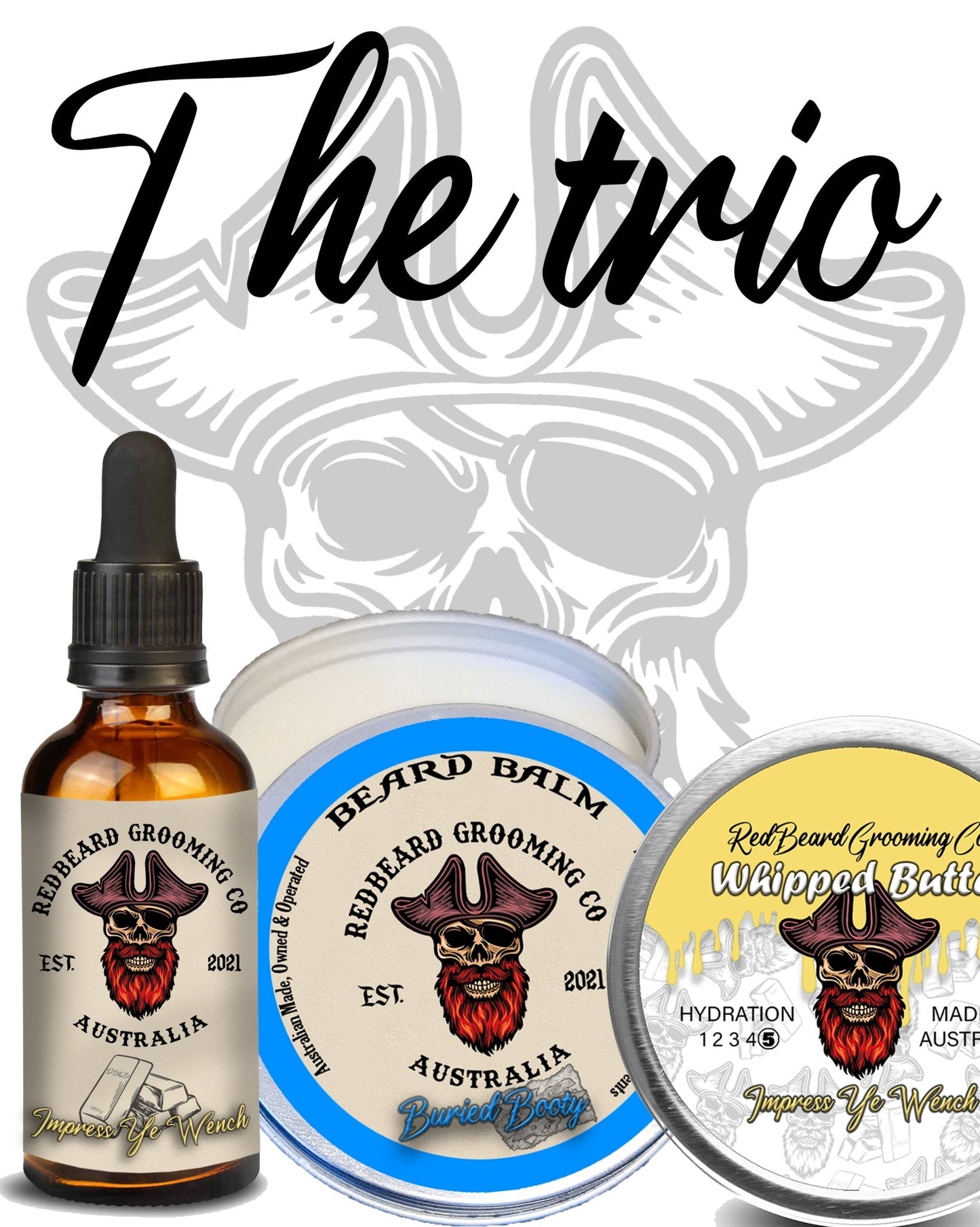 Oil, Balm & Butter trio - RedBeard Grooming Co. Australia